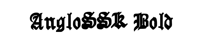 AngloSSK Bold font preview