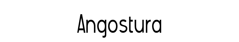 Angostura font preview