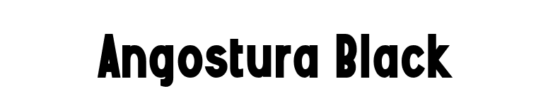 Angostura Black font preview