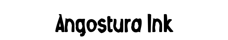 Angostura Ink font preview