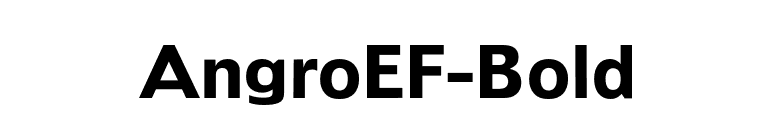 AngroEF-Bold font preview