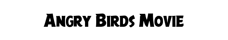 Angry Birds Movie font preview