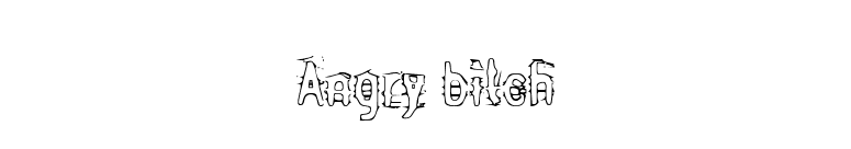 Angry bitch font preview
