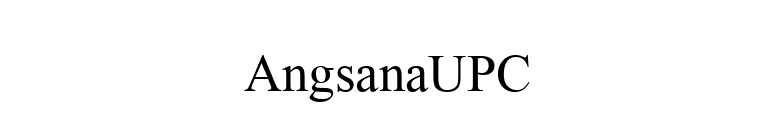 AngsanaUPC font preview
