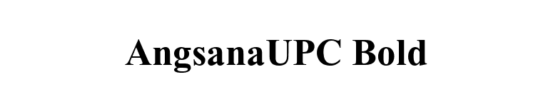 AngsanaUPC Bold font preview