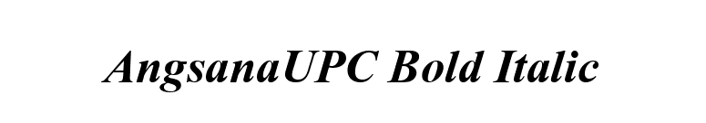 AngsanaUPC Bold Italic font preview