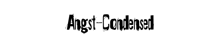 Angst-Condensed font preview