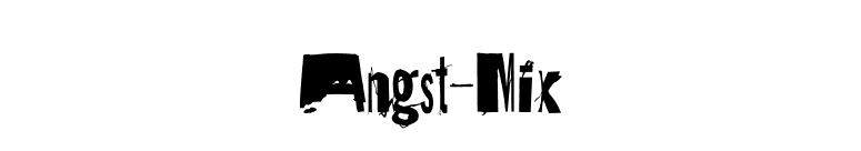 Angst-Mix font preview