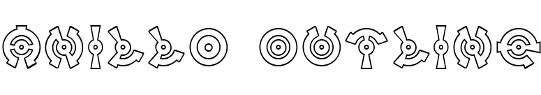 Anillo Outline font preview