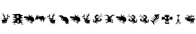 AnimaliaScissored font preview