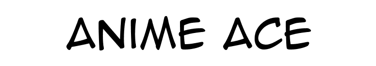 Anime Ace font preview