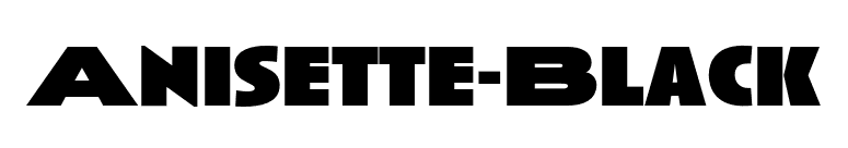 Anisette-Black font preview