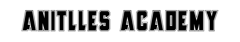 Anitlles Academy font preview