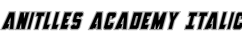 Anitlles Academy Italic font preview