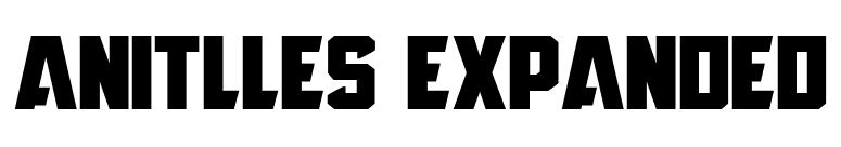 Anitlles Expanded font preview