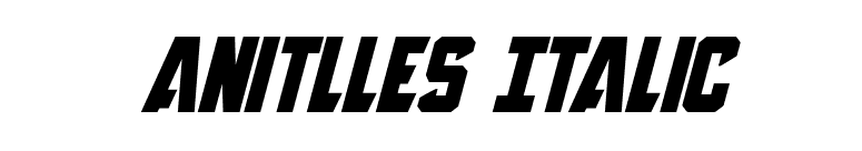Anitlles Italic font preview