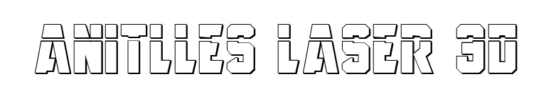 Anitlles Laser 3D font preview