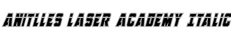 Anitlles Laser Academy Italic font preview