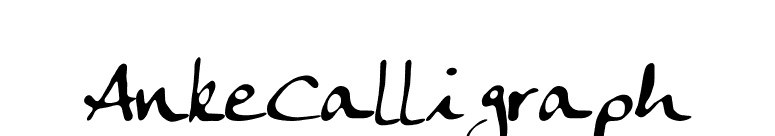 AnkeCalligraph font preview