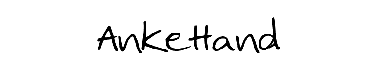 AnkeHand font preview