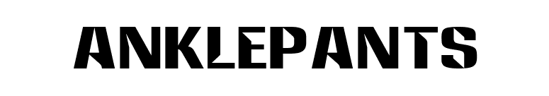 Anklepants font preview