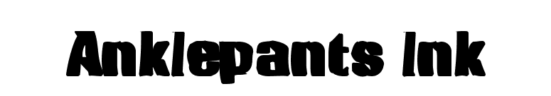 Anklepants Ink font preview