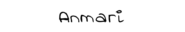 Anmari font preview