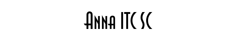 Anna ITC SC font preview
