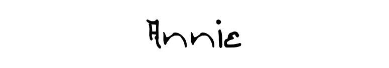 Annie font preview