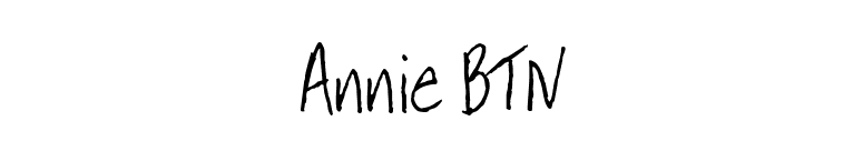 Annie BTN font preview
