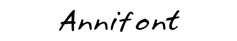 Annifont font preview