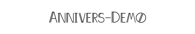 Annivers-Demo font preview