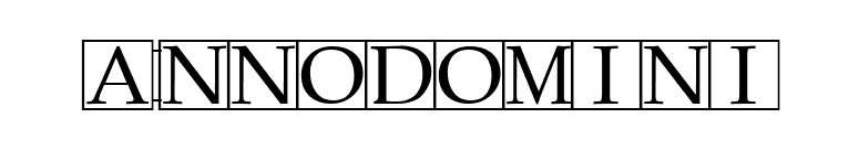 Annodomini font preview