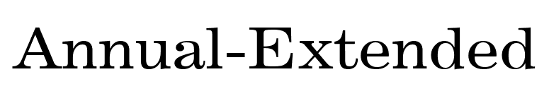 Annual-Extended font preview