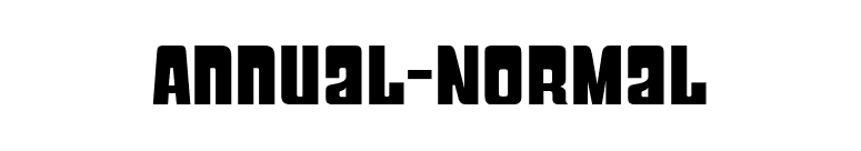 Annual-Normal font preview