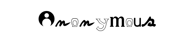 Anonymous font preview
