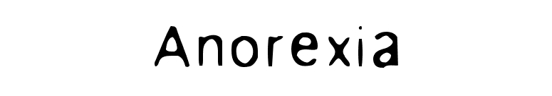 Anorexia font preview