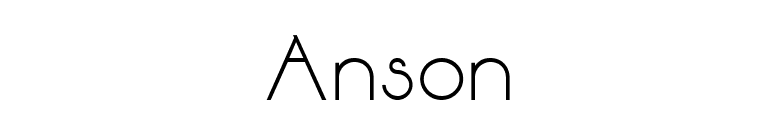 Anson font preview