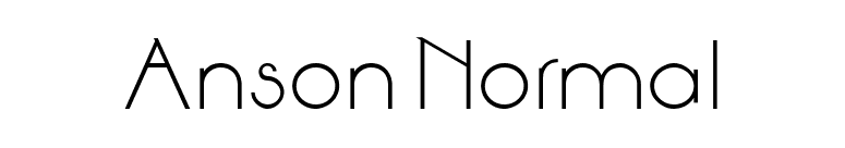 Anson Normal font preview