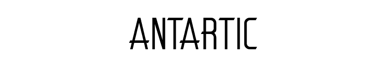Antartic font preview