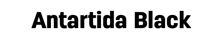 Antartida Black font preview
