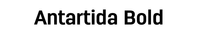 Antartida Bold font preview