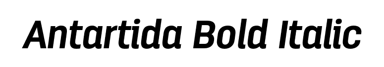 Antartida Bold Italic font preview