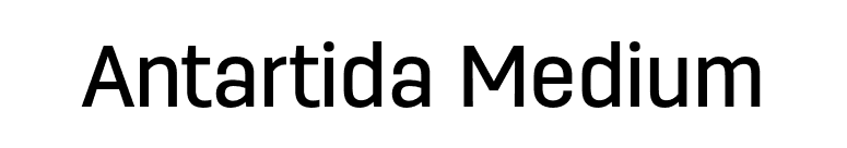 Antartida Medium font preview