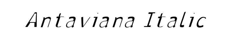 Antaviana Italic font preview