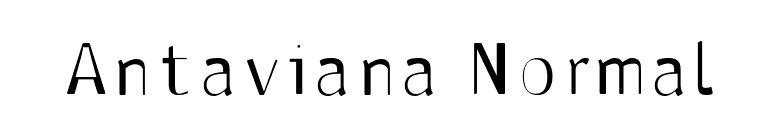 Antaviana Normal font preview