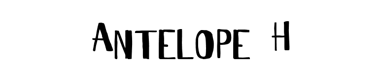 Antelope H font preview