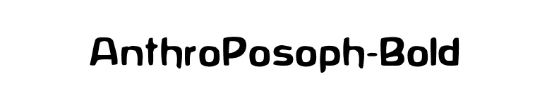 AnthroPosoph-Bold font preview