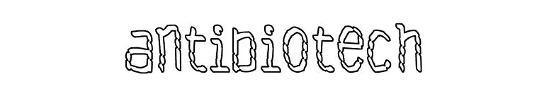 Antibiotech font preview