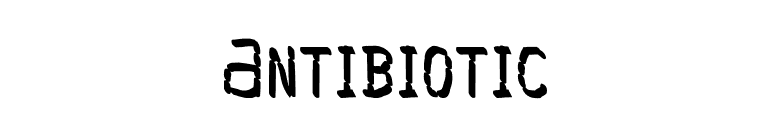 Antibiotic font preview